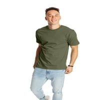 Hanes Men 's și Big Men' s Beefy-T tricou cu mânecă scurtă, dimensiuni de până la 6XL