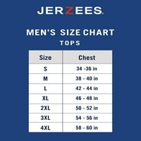 Jerzees bărbați și bărbați Mari Umiditate Wicking Maneca lunga echipajului T-Shirt