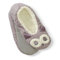 Femei Sleepy Owl Tricot Pull-On Papuci șosete