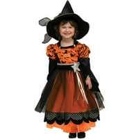 Rubine Portocaliu Petrecere Vrăjitoare Copil Costum De Halloween