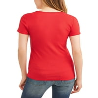 Tricou cu mânecă scurtă ridicată pentru femei