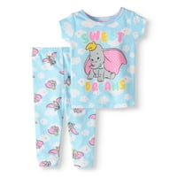 Dumbo Baby girl bumbac pijamale strânse, set