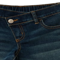 Wonder Nation Fete Crossover Talie Denim Pantaloni Scurți, 2-Pack, Dimensiuni 4 - & Plus