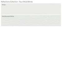 Colecție De Reflecții Personalizate, Jaluzele Din Lemn Fau Fără Fir De 2, Alb Sablat, 1 4 Lățime 72 Lungime