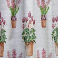 Designart 'Home Flower In Claypots' Panou De Perdele Florale