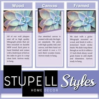 Stupell Industries text Vesel Rustic pădure de iarnă pini artă grafică artă Neîncadrată imprimare artă de perete, 7x17