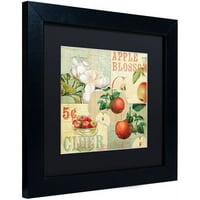 Marcă comercială Fine Art Apple Blossoms i Canvas Art by Color Bakery negru mat, cadru negru