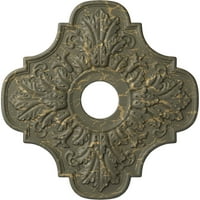 Ekena Millwork 3 4OD 1 8 ID 1 p Peralta medalion de tavan, Crackle de Hamamelis Pictat manual