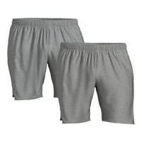 Pantaloni scurți din tricot pentru bărbați și bărbați mari, Pachet 2, Dimensiuni S-3XL