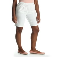 Pantaloni scurți Bermuda extensibili pentru femei cu talie elastică