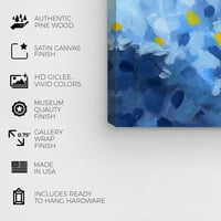Wynwood Studio Abstract Modern Canvas Art-buline albastre și galbene, artă de perete pentru Living, dormitor și baie, în 30, Decor