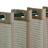 Impresii Gadsden Stripe texturate pur Cortina Set de cu Grommet Top antet