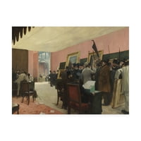 Marcă comercială Fine Art 'O sesiune a juriului de pictură' Canvas Art de Henri Gervex