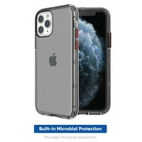 onn. Clear Slim robust telefon caz cu protecție microbiană Built-In pentru iPhone Pro Max