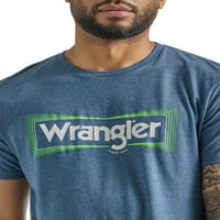 Tricou cu Logo grafic Wrangler pentru bărbați cu mâneci scurte, Dimensiuni S-2XL