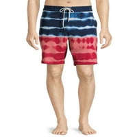 Fără limite bărbați și bărbați Mari 9 Liberty Dye Swim Boardshorts