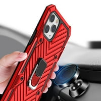 Iphone Mini Kickstand Anti-șoc și Anti caz care se încadrează caz în roșu pentru utilizarea cu Apple Iphone Mini 3-pack