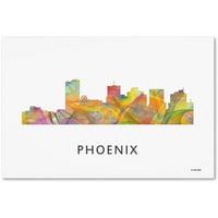 Marcă comercială Fine Art 'Phoeni Arizona Skyline WB-1' artă pe pânză de Marlene Watson