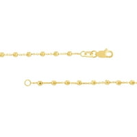 14k aur galben 24 colier cu lanț de cablu w Margele Disco-femei