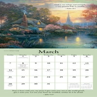 Thomas Kinkade grădini de har cu Scriptură Calendar de perete