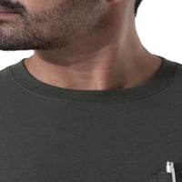 Wrangler îmbrăcăminte de lucru pentru bărbați și bărbați Mari buzunar Cu mânecă lungă cămașă cu gât, Dimensiuni S-5XL