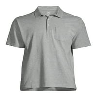 Tricou Polo de buzunar din Jersey solid pentru bărbați George și Big, până la dimensiunea 3XLT