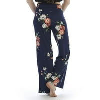 Pantaloni Florali Cu Cordon Pentru Femei