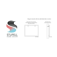 Stupell Industries Oh Joy duios caligrafie de iarnă pui scenă artă grafică artă albă încadrată imprimare artă de perete, Design