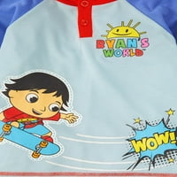 Pijamale pentru Băieți Ryan ' s World, 2 piese, dimensiuni 3T-5T