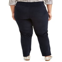 Pantaloni de buzunar din velur elastic pentru femei Just My Size Plus Size, disponibili în lungimi obișnuite și mici
