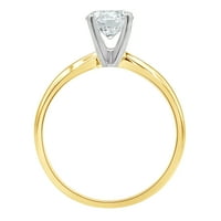 Momente Unice 1. ct Lab crescut diamant Solitaire inel în aur galben 14K