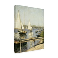 Marcă comercială Fine Art 's Sailing Boats at Argenteuil' Canvas Art de Gustave Caillebotte