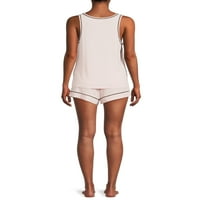 Sealy Sleepwear femei Cami top și pantaloni scurți Set, 2 piese